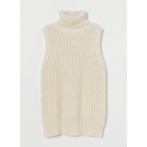 Sleeveless Turtleneck Sweater